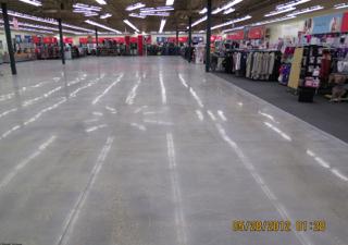  Polished Concrete in Retail Sales area  