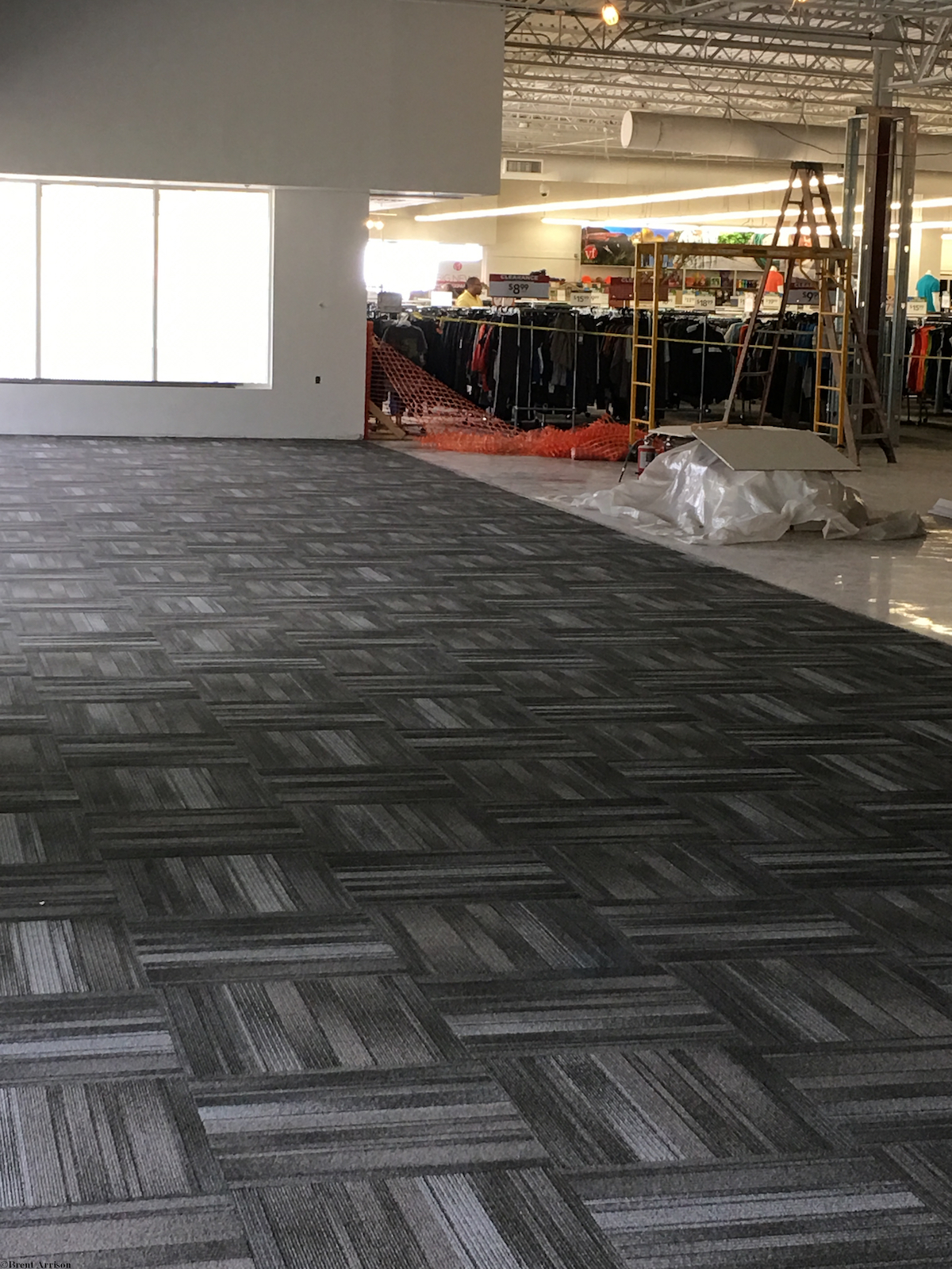  Carpet tiles in Retail Sales area  