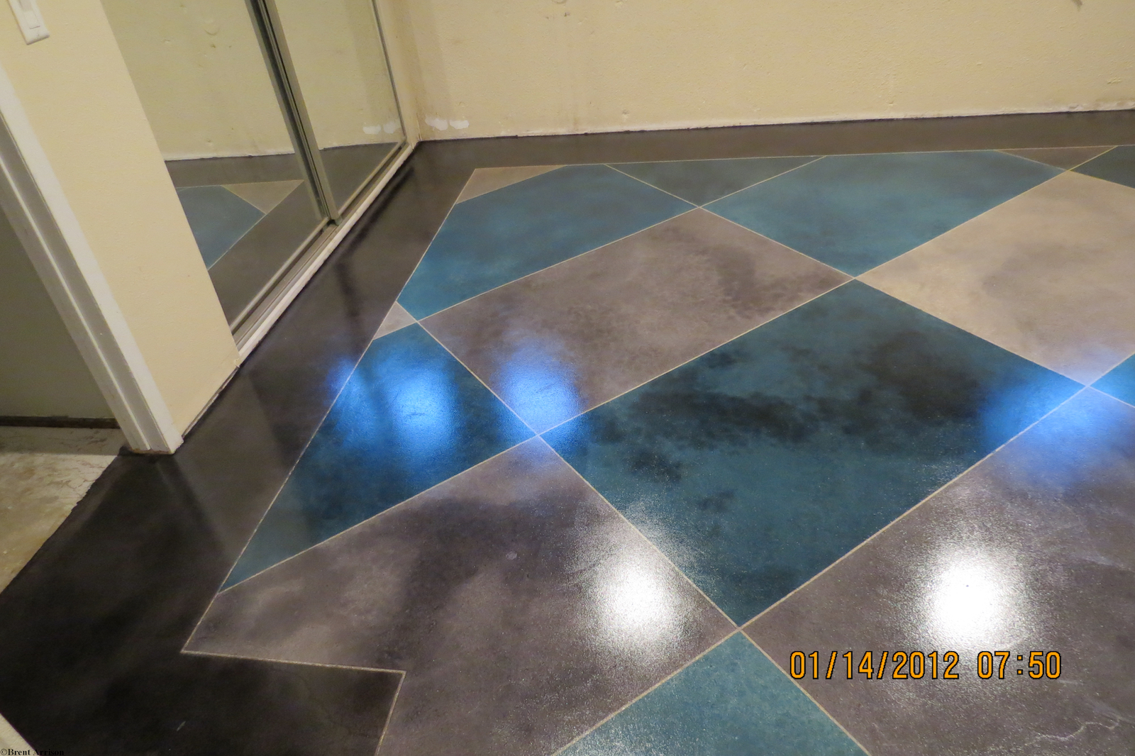  Epoxy in Residential Basement Pattern  