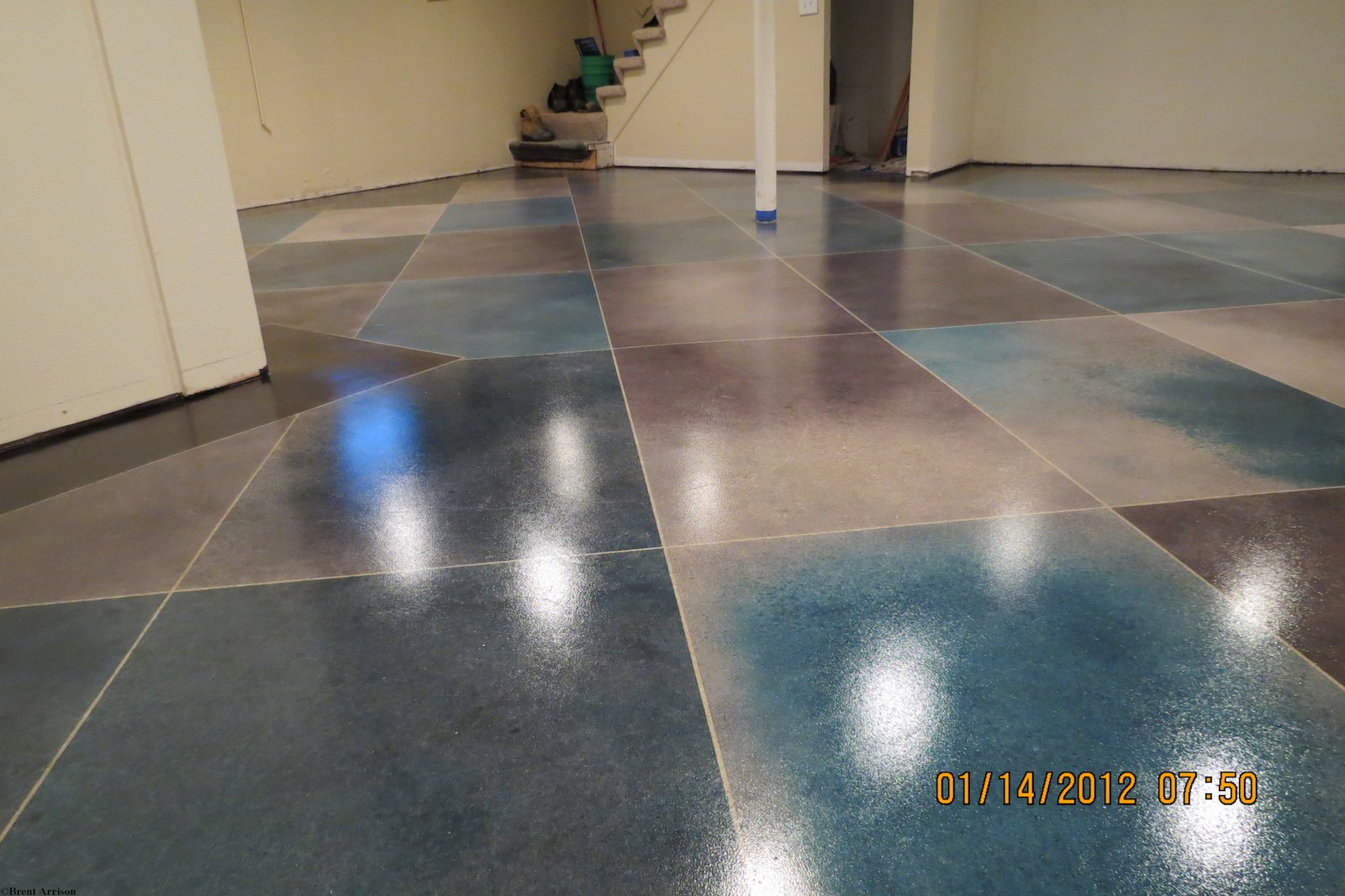  Epoxy in Residential Basement Pattern  