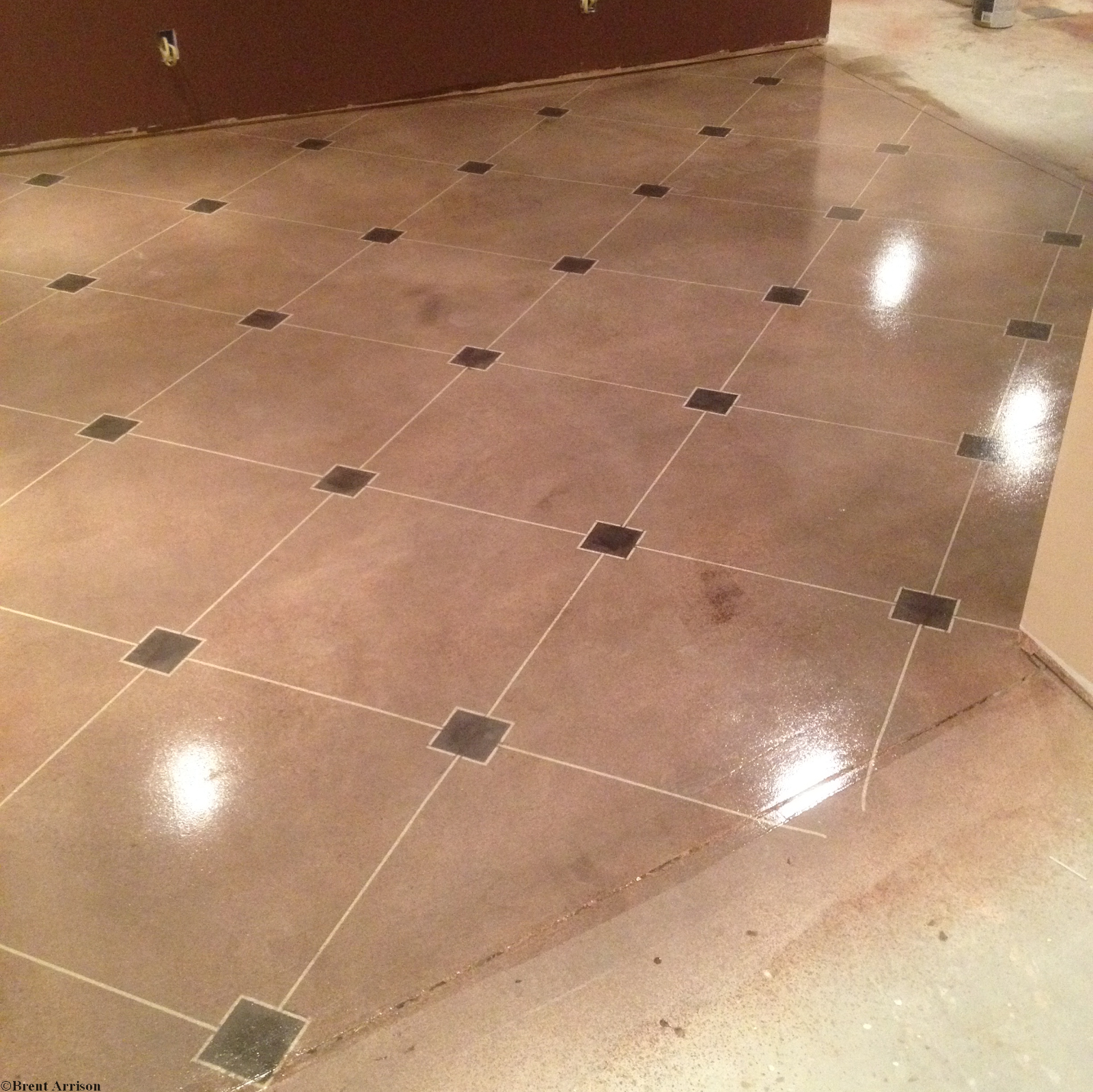  Epoxy in Residential Basement Pattern  