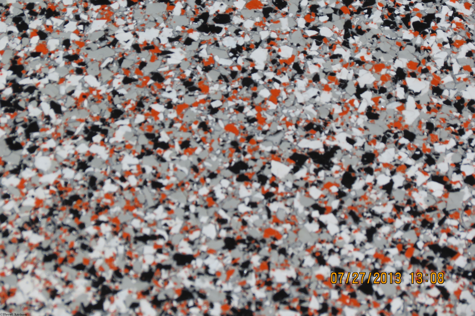  Epoxy With Vinyl chips in Garage  