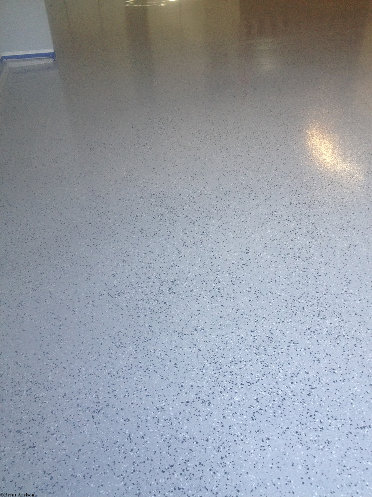  Epoxy With Vinyl chips in Garage  