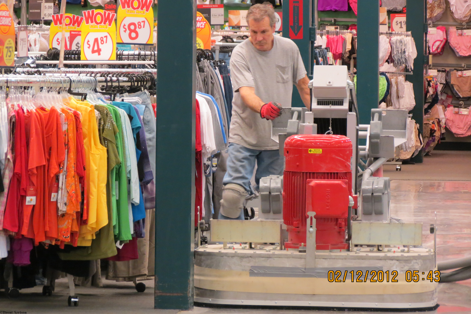  Polishing Concrete in a Retail Sales area  