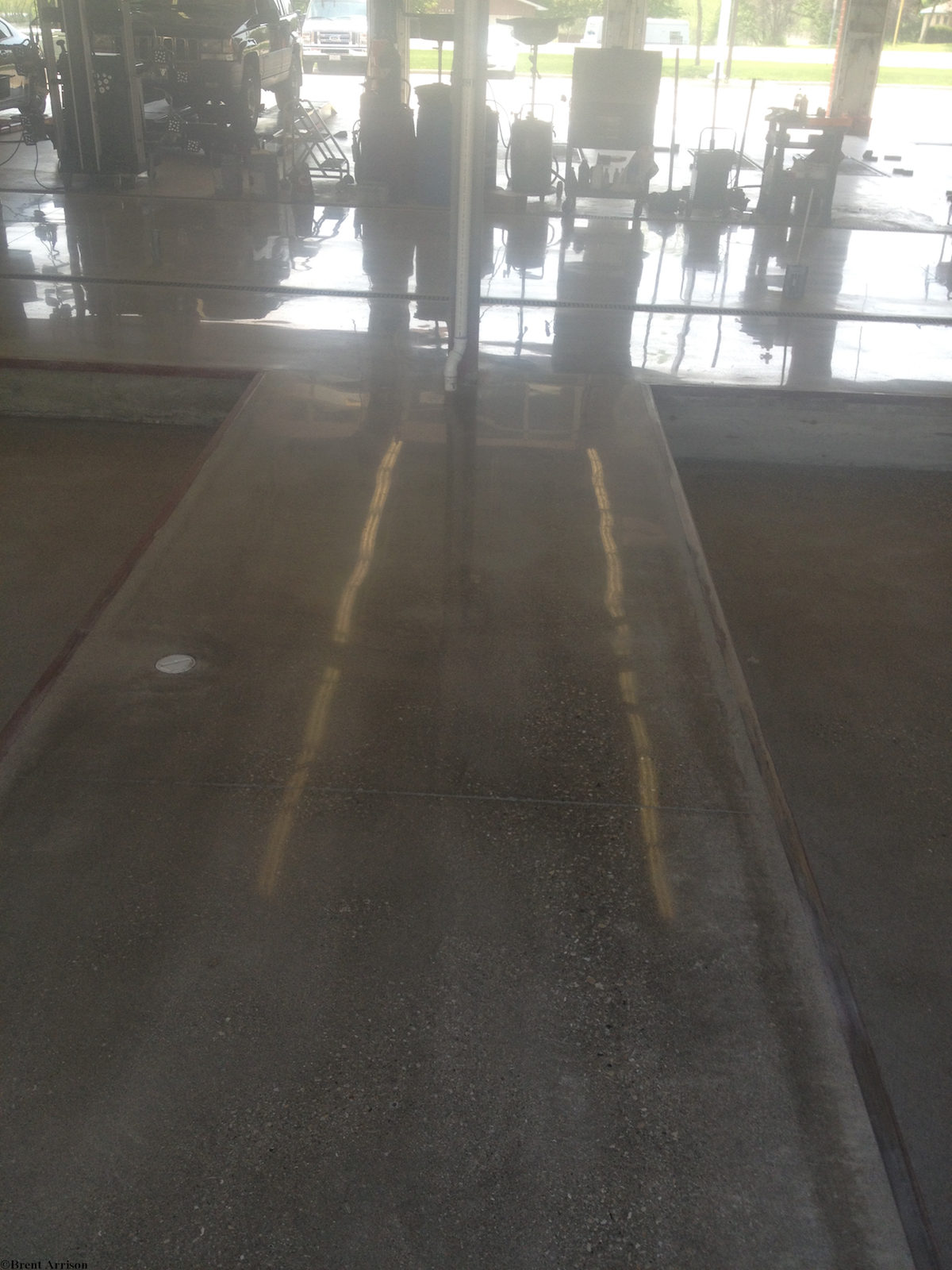  Polished Concrete in Automotive Repair Area  
