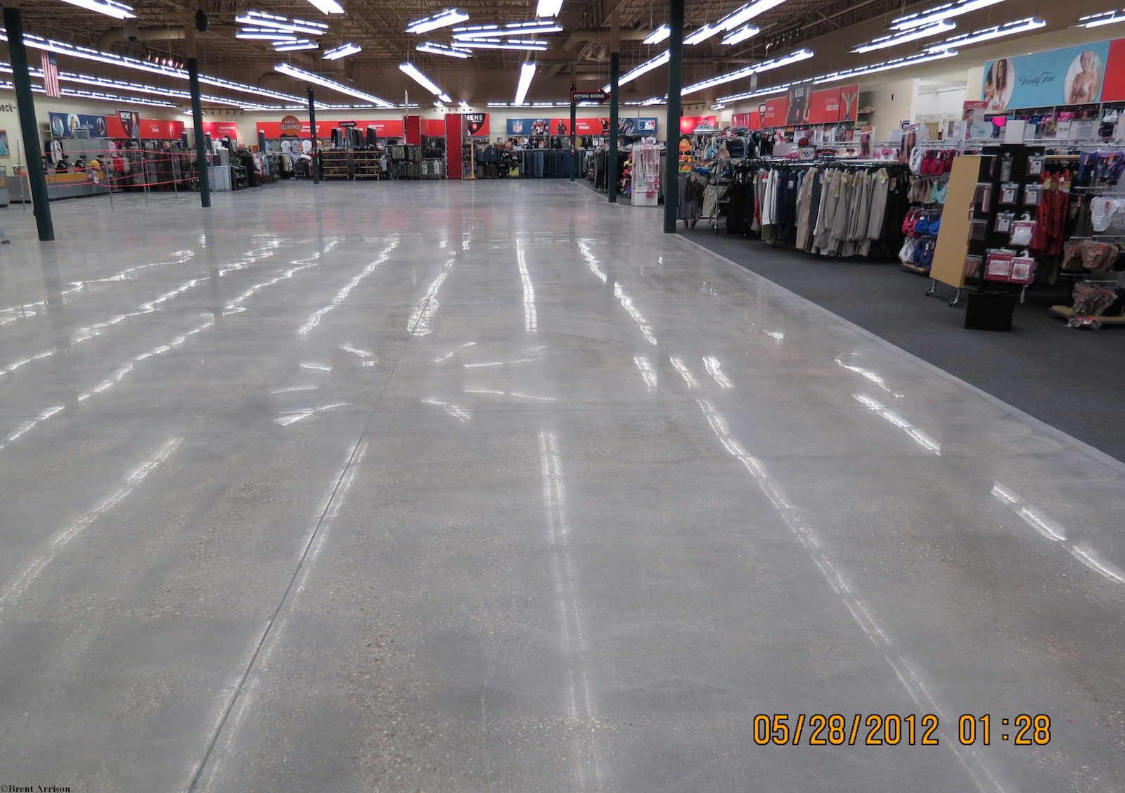 Polished Concrete in Retail Sales area  