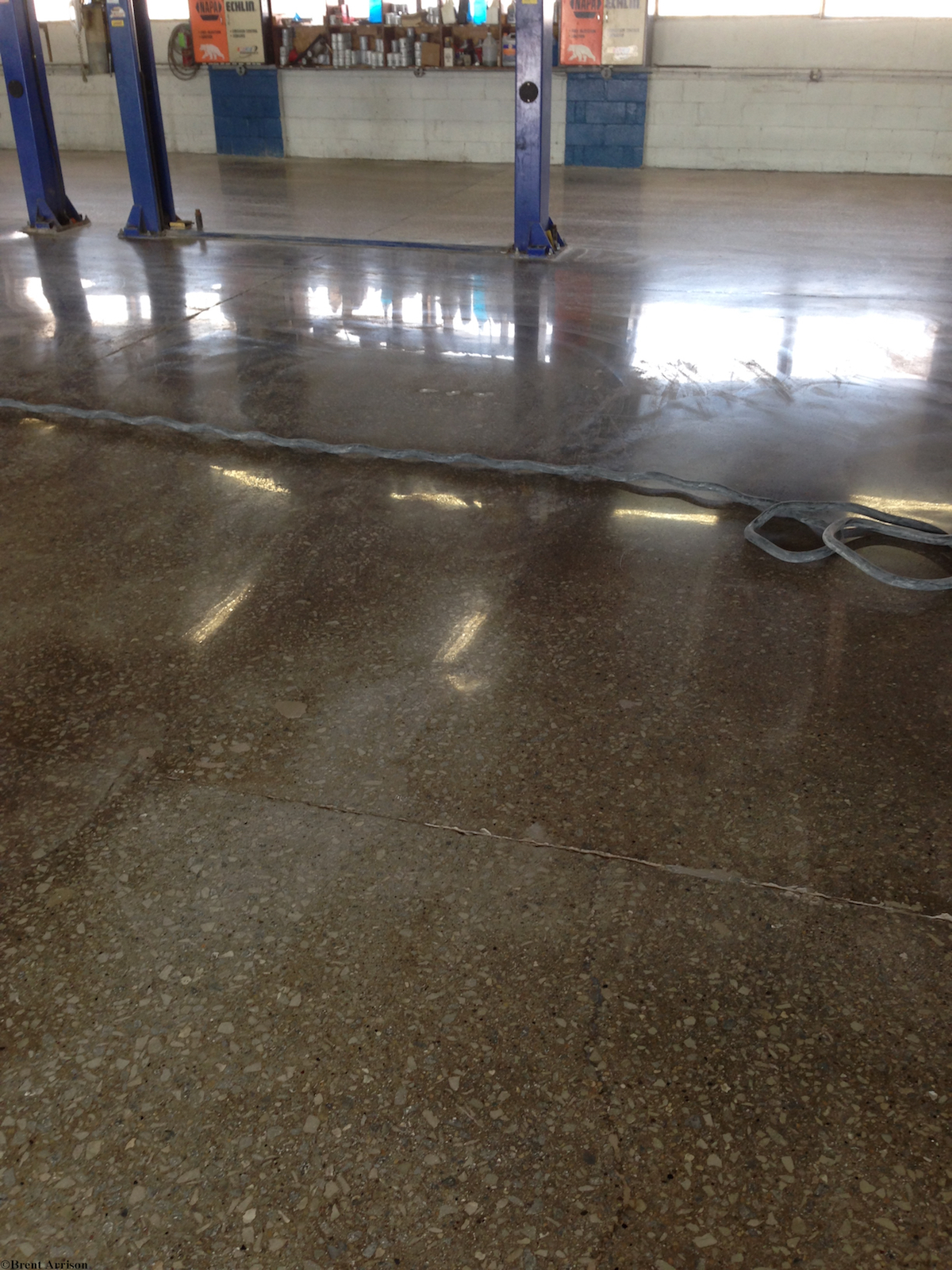  Polished Concrete in Automotive Repair Area  