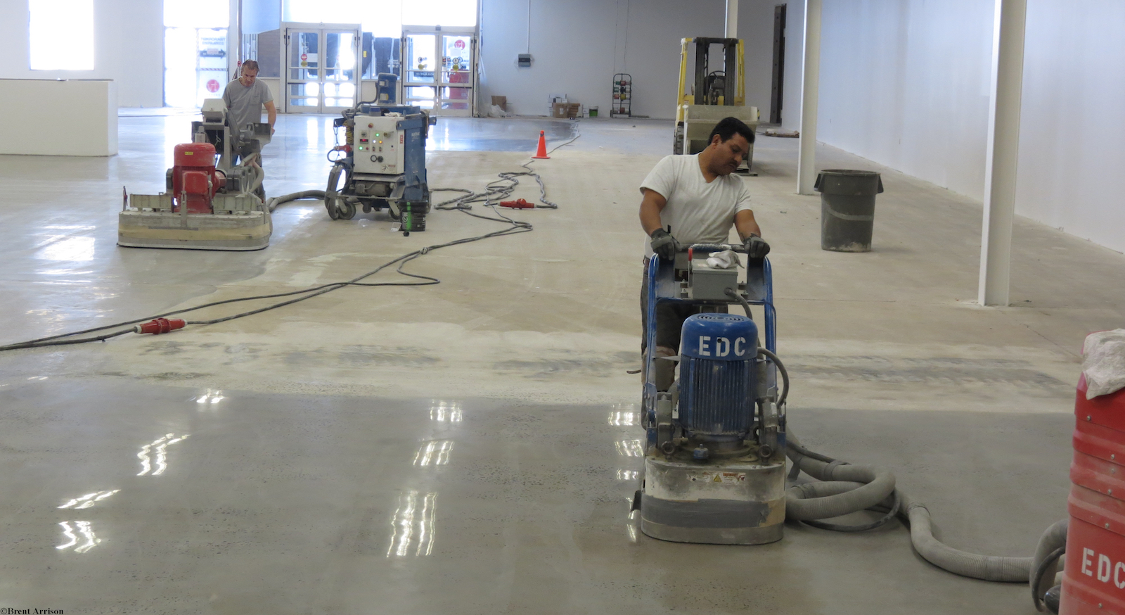  Polishing Concrete in a Retail Sales area  