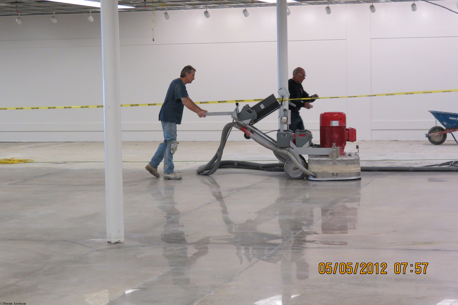  Polishing Concrete in a Retail Sales area  