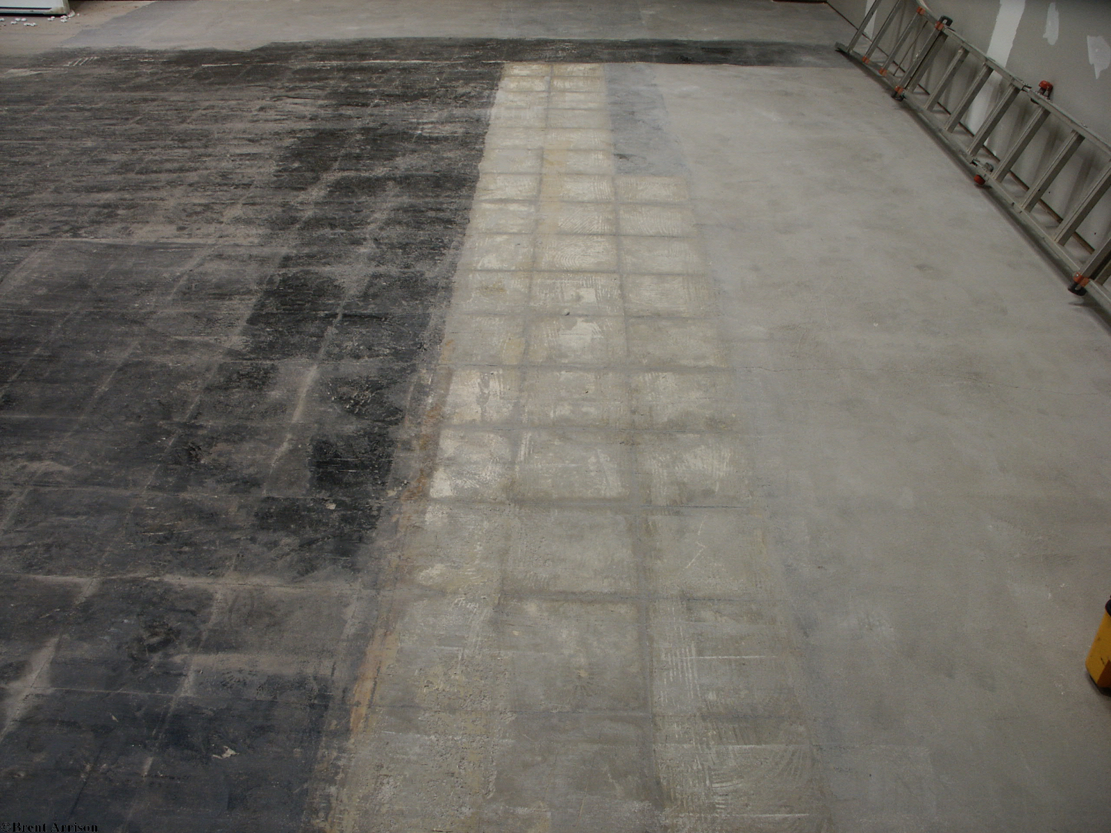  Shoot Blasting in Retail Sales area  