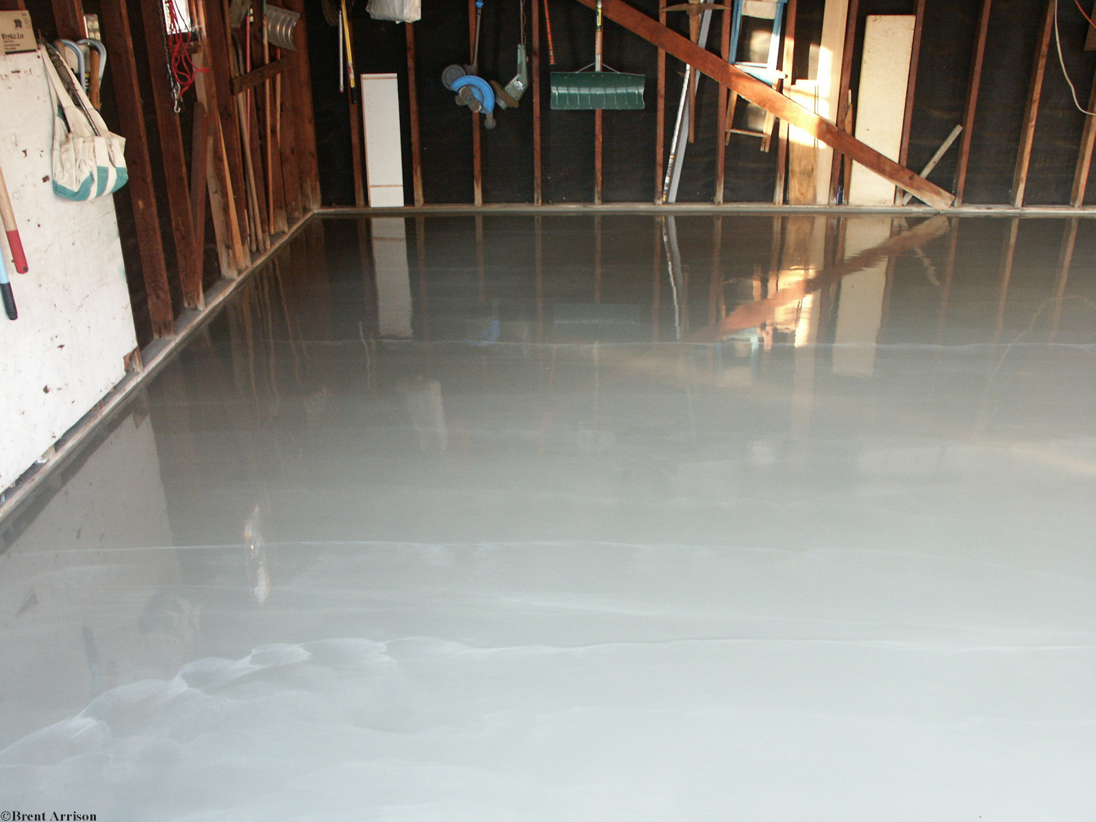  Self leveler  in Garage  