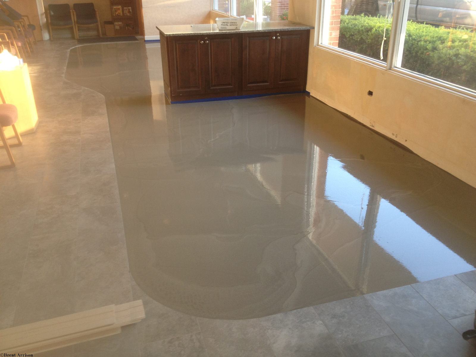  Self leveler  in Waiting Room  