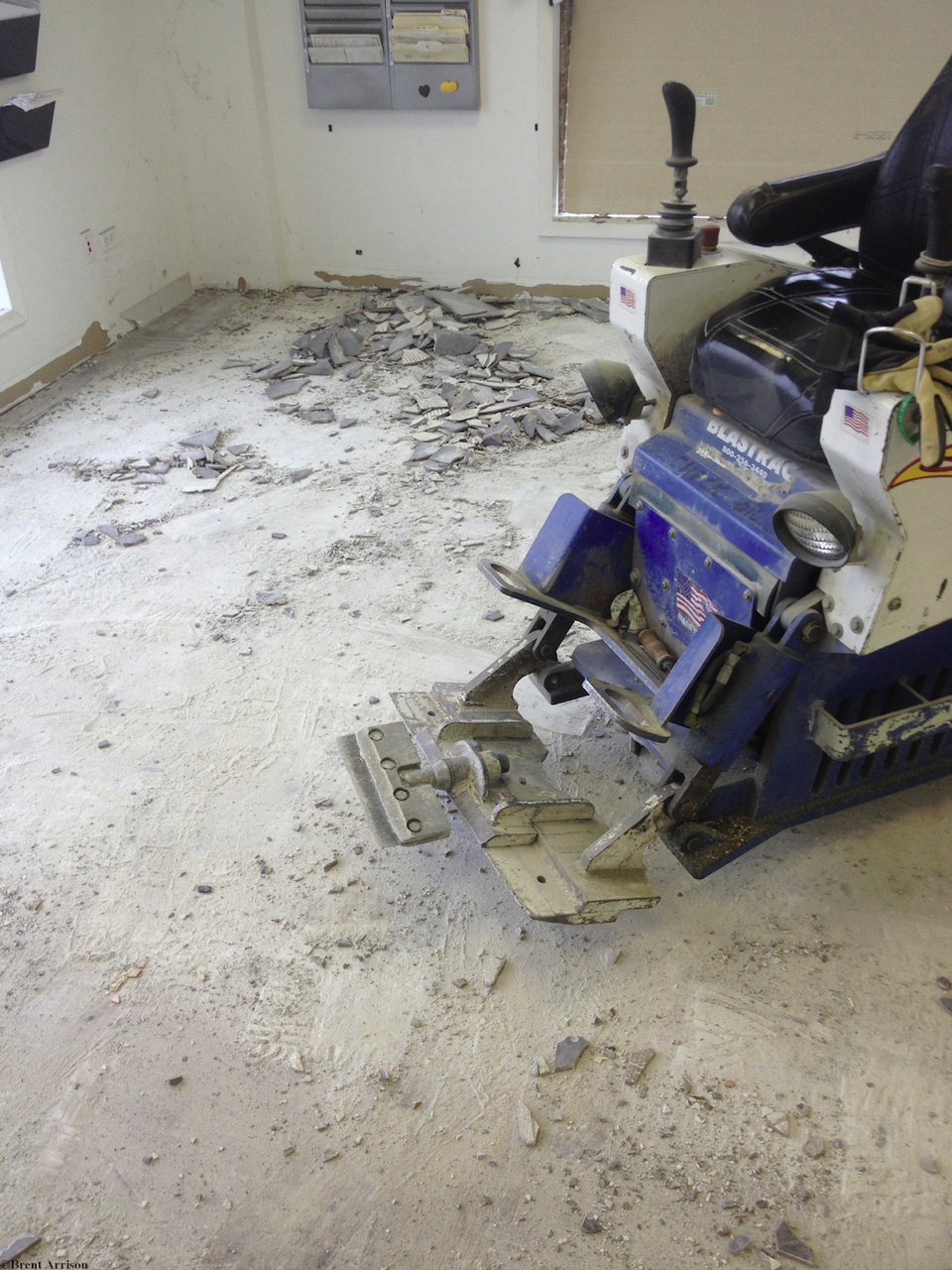  Flooring Removal in a Retail Sales area  