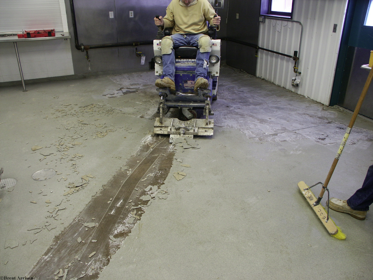  Epoxy removal in Commercial Kitchen  