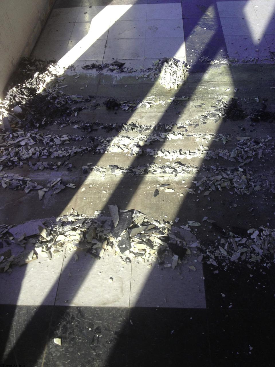  Flooring Removal in a Retail Sales area  