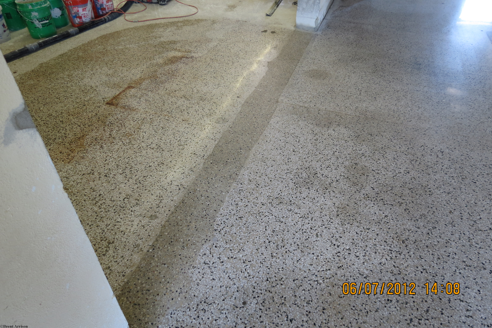  Befor we Start Refurbishing Terrazzo in a Retail Sales area 